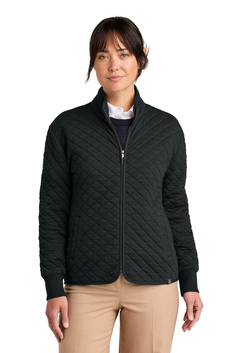 Brooks Brothers Women's Diamond Quilt Full-Zip BB18213