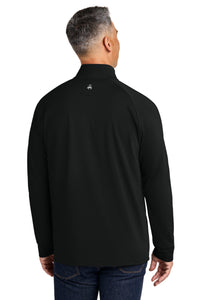 Brooks Brothers Luxe Performance 1/4-Zip BB18214 - Deep Black Back