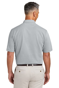 Brooks Brothers Pinpoint Pique Dress Polo BB18222 - Grey End On End Back