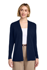 Brooks Brothers Women's Cotton Stretch Long Cardigan Sweater BB18403 - Navy Blazer
