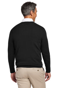 Brooks Brothers Washable Merino V-Neck Sweater BB18410 - Deep Black Back