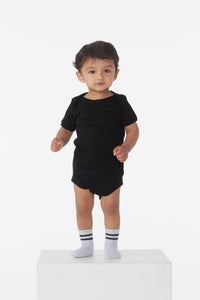 BELLA+CANVAS Infant Jersey Short Sleeve One Piece BC100B - Black