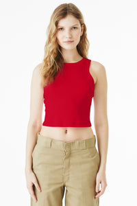 BELLA+CANVAS Women's Micro Rib Racer Tank BC1019 - Solid Red Blend