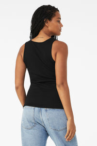 BELLA+CANVAS Women's Baby Rib Tank BC1080 - Black Back