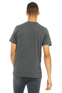 BELLA+CANVAS  Unisex Heather CVC Short Sleeve Tee - Deep Heather Back
