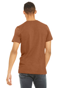 BELLA+CANVAS  Unisex Heather CVC Short Sleeve Tee - Heather Autumn Back