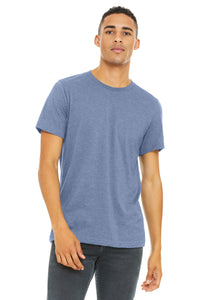 BELLA+CANVAS  Unisex Heather CVC Short Sleeve Tee - Heather Blue