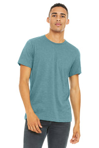 BELLA+CANVAS  Unisex Heather CVC Short Sleeve Tee - Heather Blue Lagoon