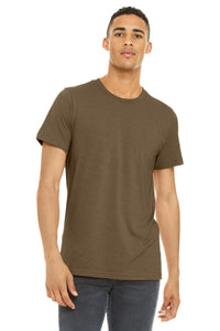 BELLA+CANVAS  Unisex Heather CVC Short Sleeve Tee - Heather Brown