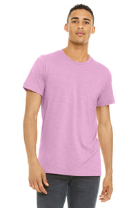 BELLA+CANVAS  Unisex Heather CVC Short Sleeve Tee - Heather Bubble Gum