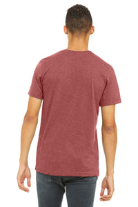 BELLA+CANVAS  Unisex Heather CVC Short Sleeve Tee - Heather Canvas Red Back