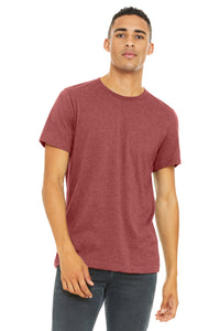 BELLA+CANVAS  Unisex Heather CVC Short Sleeve Tee - Heather Canvas Red