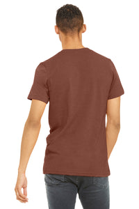 BELLA+CANVAS  Unisex Heather CVC Short Sleeve Tee - Heather Clay Back