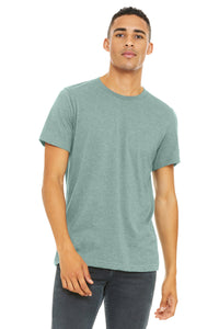 BELLA+CANVAS  Unisex Heather CVC Short Sleeve Tee - Heather Dusty Blue