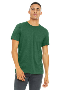 BELLA+CANVAS  Unisex Heather CVC Short Sleeve Tee - Heather Grass Green