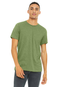 BELLA+CANVAS  Unisex Heather CVC Short Sleeve Tee - Heather Green
