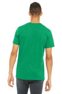 BELLA+CANVAS  Unisex Heather CVC Short Sleeve Tee - Heather Kelly Back