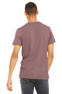 BELLA+CANVAS  Unisex Heather CVC Short Sleeve Tee - Heather Mauve Back