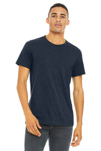 BELLA+CANVAS  Unisex Heather CVC Short Sleeve Tee - Heather Midnight Navy