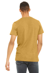 BELLA+CANVAS  Unisex Heather CVC Short Sleeve Tee - Heather Mustard Back