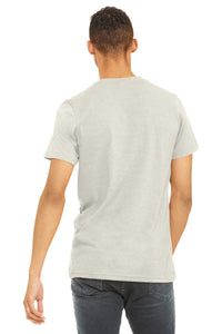 BELLA+CANVAS  Unisex Heather CVC Short Sleeve Tee - Heather Oatmeal Back