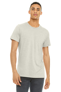 BELLA+CANVAS  Unisex Heather CVC Short Sleeve Tee - Heather Oatmeal