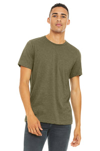 BELLA+CANVAS  Unisex Heather CVC Short Sleeve Tee - Heather Olive