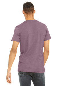 BELLA+CANVAS  Unisex Heather CVC Short Sleeve Tee - Heather Orchid Back