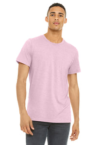 BELLA+CANVAS  Unisex Heather CVC Short Sleeve Tee - Heather Pink