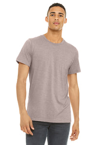 BELLA+CANVAS  Unisex Heather CVC Short Sleeve Tee - Heather Pink Gravel