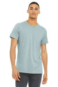 BELLA+CANVAS  Unisex Heather CVC Short Sleeve Tee - Heather Prism Ice Blue