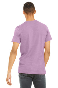 BELLA+CANVAS  Unisex Heather CVC Short Sleeve Tee - Heather Prism Lilac Back