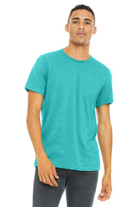 BELLA+CANVAS  Unisex Heather CVC Short Sleeve Tee - Heather Sea Green