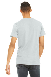 BELLA+CANVAS  Unisex Heather CVC Short Sleeve Tee - Heather Silver Back