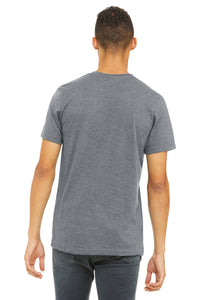 BELLA+CANVAS  Unisex Heather CVC Short Sleeve Tee - Heather Storm Back