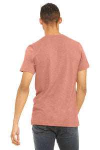 BELLA+CANVAS  Unisex Heather CVC Short Sleeve Tee - Heather Sunset Back