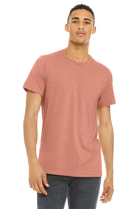 BELLA+CANVAS  Unisex Heather CVC Short Sleeve Tee - Heather Sunset