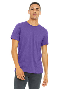 BELLA+CANVAS  Unisex Heather CVC Short Sleeve Tee - Heather Team Purple