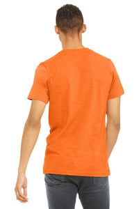 BELLA+CANVAS  Unisex Heather CVC Short Sleeve Tee - Neon Orange Back