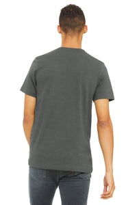 BELLA+CANVAS  Unisex Heather CVC Short Sleeve Tee - Solid Asphalt Blend Back