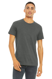BELLA+CANVAS  Unisex Heather CVC Short Sleeve Tee - Solid Asphalt Blend