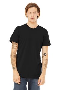 BELLA+CANVAS  Unisex Heather CVC Short Sleeve Tee - Solid Black Blend