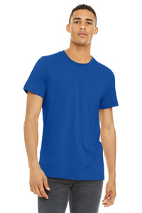 BELLA+CANVAS  Unisex Heather CVC Short Sleeve Tee - Solid True Royal Blend