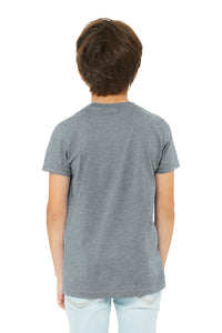 BELLA+CANVAS Youth Heather CVC Tee BC3001YCVC - Athletic Heather Back