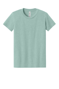 BELLA+CANVAS Youth Heather CVC Tee BC3001YCVC - Heather Dusty Blue
