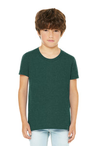 BELLA+CANVAS Youth Heather CVC Tee BC3001YCVC - Heather Forest