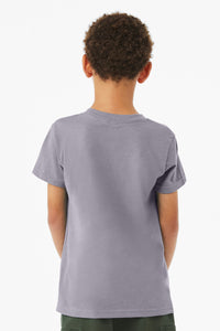 BELLA+CANVAS Youth Heather CVC Tee BC3001YCVC - Heather Storm Back