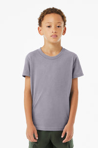 BELLA+CANVAS Youth Heather CVC Tee BC3001YCVC - Heather Storm
