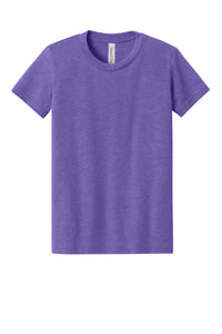 BELLA+CANVAS Youth Heather CVC Tee BC3001YCVC - Heather Team Purple