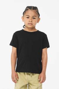 BELLA+CANVAS Youth Heather CVC Tee BC3001YCVC - Solid Black Blend